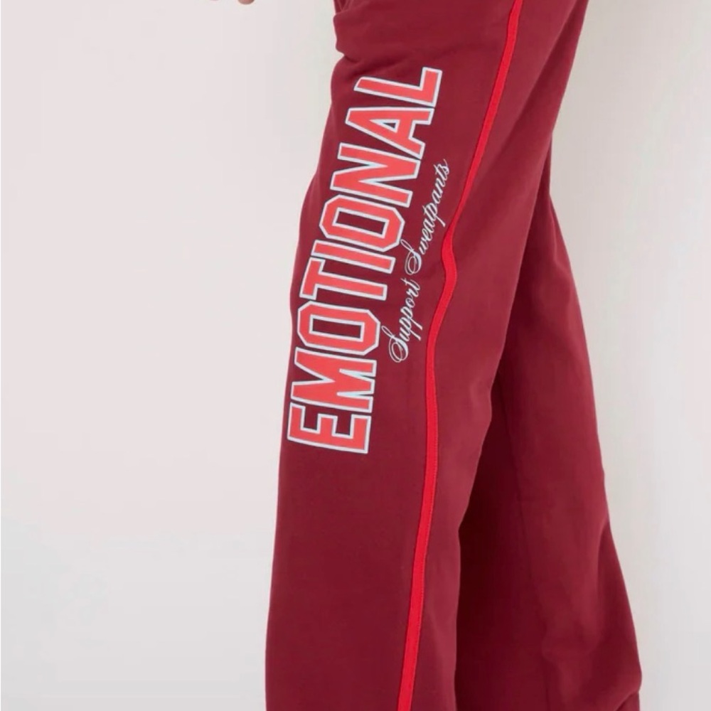 The Mayfair Group Emotional Support Wide Leg Sweatpants NWT - Picture 3 of 8